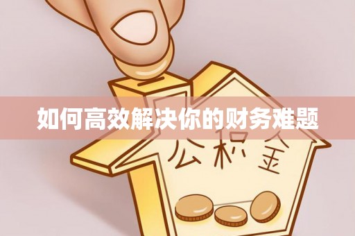 扎赉诺尔如何高效解决你的财务难题